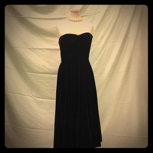 Ann Taylor Velvet Evening Gown Cocktail Dress
